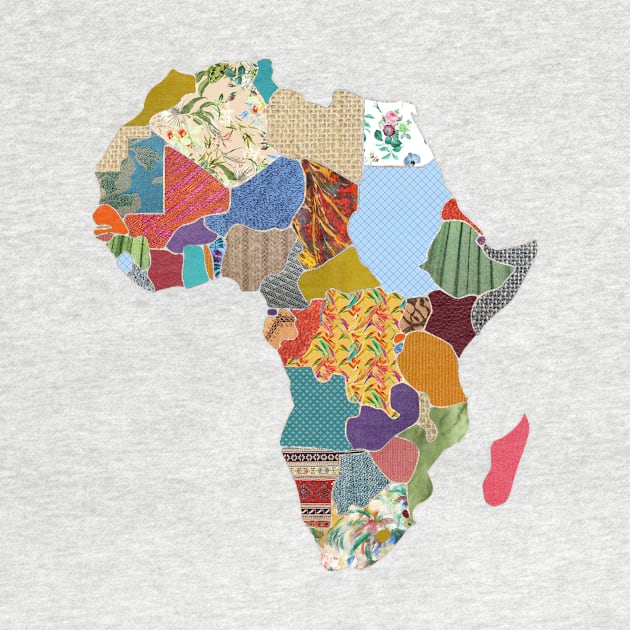 Patchwork Map of Africa by luckylucy